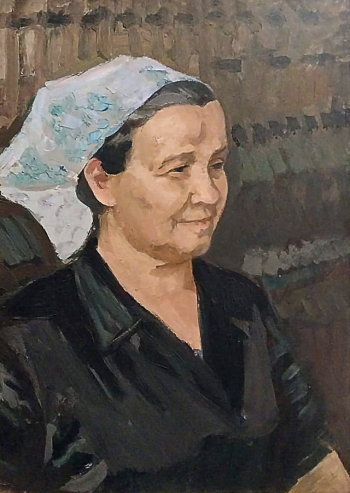 Радимов (Ульрих) Константин Павлович. Портрет Л.И.Ананьевой. Холст, масло. 46х33. 1980. Ногинский музейно-выставочный центр.