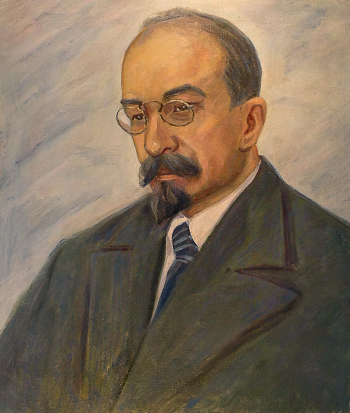 Дмитриев Валентин Дмитриевич. Портрет Луначарского. Холст, масло. 70х59,3. Вторая половина 20 века. Историко-этнографический музей-заповедник Шушенское.
