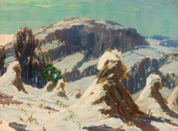 Карл Уильям Питерс. Штат Нью-Йорк. Панель, масло. 30,4х40,6. 1947. Частное собрание.