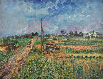 Самуэль Ротборт. Лонг-Айленд. Панель, масло. 60,9х78,7. 20 век. Частное собрание.