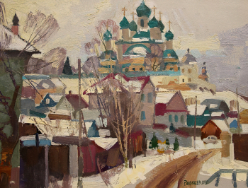 Видинеев Владимир Николаевич. Переславль-Залесский. Горицкий монастырь. Этюд. Картон, масло. 33х43. 2020. Нижневартовский краеведческий музей имени Тимофея Дмитриевича Шуваева.