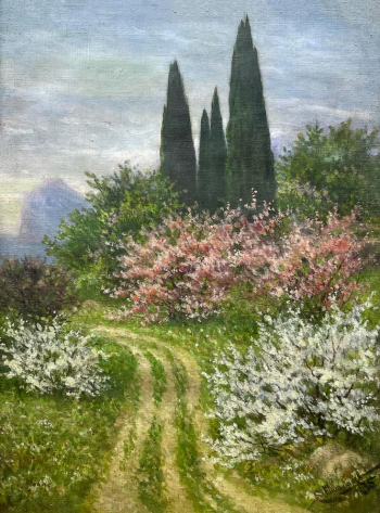 Шишмарёв Сергей Яковлевич. Крымский пейзаж. Холст, масло. 92х71. 1935. Частное собрание.