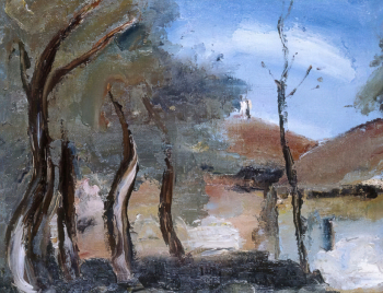 Древин Александр Давыдович. Город Дмитров. Холст, масло. 58х70. 1923. Художественная культура Русского Севера.