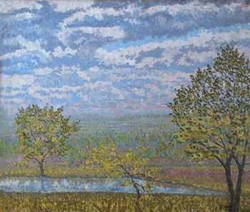 Галунов Александр Андреевич. Весна. Холст, масло. 54,5х64. 1930. Чувашский государственный художественный музей.