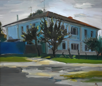 Дубов Андрей Игоревич. Старый дом в Острогожске. Холст, масло. 60х70. 2012. Острогожский историко-художественный музей имени И.Н.Крамского.