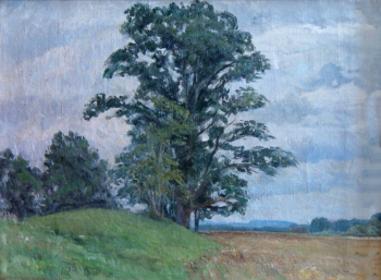 Гиацинтова (Родионова) Елизавета Владимировна. Дуб. Холст, масло. 45х58. 1952. Музей изобразительных искусств (Комсомольск-на-Амуре).