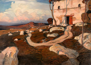 Богаевский Константин Фёдорович. Старый Крым. Холст, масло. 102х137,5. 1902. Государственный Русский музей.
