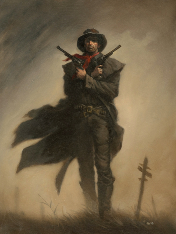 Майкл Уэлан. Тёмная башня. Роланд. Холст, акрил. 2010. Частное собрание.