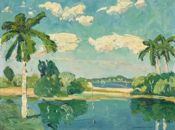 Джейн Питерсон. Майами. Картон, масло. 45,7х60,9. 1945. Частное собрание.