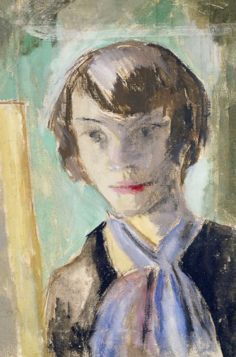 Александрова Татьяна Борисовна. Автопортрет. Холст, масло. 48,8х32,3. 1928. Художественная культура Русского Севера.