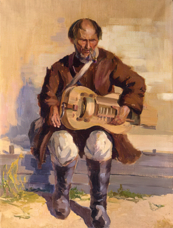 Вольтер Алексей Александрович. Бандурист. Холст, масло. 71х57. 1925. Российский национальный музей музыки.