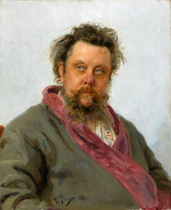 Репин Илья Ефимович. Портрет М.П.Мусоргского. Холст, масло. 71,8х58,5. 1881. Государственная Третьяковская галерея.