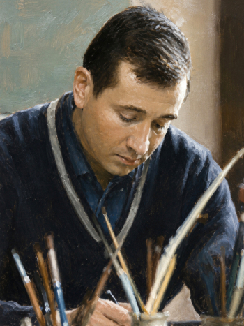 Буров Валерий Александрович. Портрет Власова Бориса Васильевича. Цифровая живопись. 2026. Авторское собрание.