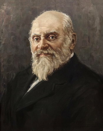 Плуготаренко Константин Епифанович. Портрет М.А.Балакирева. Холст, масло. 60х49. 1960. Санкт-Петербургский государственный музей театрального и музыкального искусства.