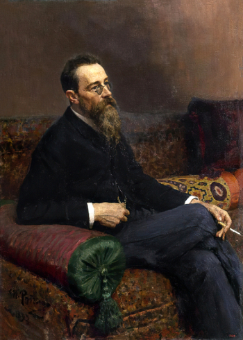 Репин Илья Ефимович. Портрет Николая Андреевича Римского-Корсакова. Холст, масло. 125х89,5. 1893. Государственный Русский музей.