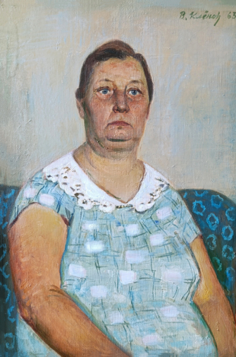 Клёнов Владимир Михайлович. Тёща. Холст, масло. 73х50. 20 век. Сальский музей имени народного художника В.К.Нечитайло.