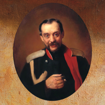 Маковский Константин Егорович. Портрет композитора Ц.А.Кюи. Холст, масло. 75х60. 1880-е. Волгоградский музей изобразительных искусств имени И.И.Машкова.