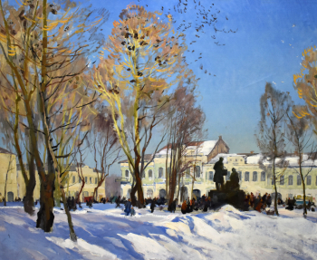 Байков Леонид Петрович. В полдень. Холст, масло. 130х160. 20 век. Музейно-выставочный отдел имени Я.Н.Скрипкова.