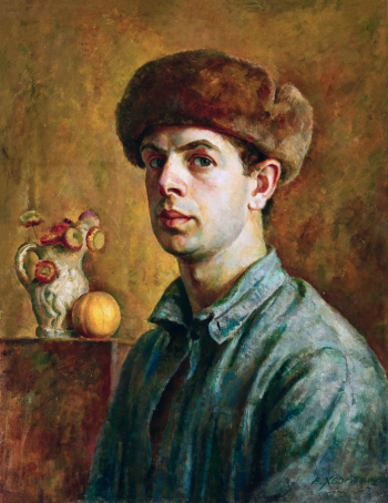 Хвостенко Василий Вениаминович. Автопортрет. Холст, масло. 60х46,7. 1925. Государственная Третьяковская галерея.