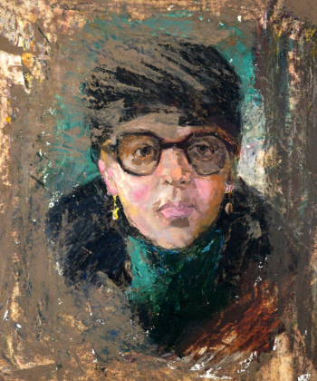 Фролов Пётр Кузьмич. Женский портрет. Картон, масло. 49х39. 1950. Музей-усадьба А.М.Герасимова.