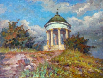 Проскуряков Владимир Николаевич. Эолова Арфа. Картон, масло. 38х49. 1941. Тамбовский областной краеведческий музей.