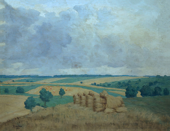 Свиридов Пётр Петрович. Ржаное поле. Холст, масло. 71х89. 1927. Пермская государственная художественная галерея.