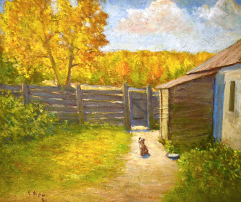 Архипов Сергей Георгиевич. Осень. Холст, масло. 51х60. 1981. Музей-усадьба А.М.Герасимова.