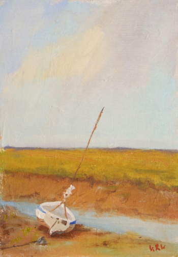 Киерон Уильямсон. Одинокая лодка. Холст, масло. 2009. Частное собрание.