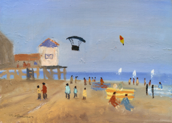 Киерон Уильямсон. Пляж в Норфолке. Холст, масло. 2009. Частное собрание.