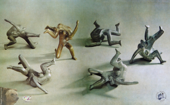 Чернов Юрий Львович. Борцы. Бронза. 1960-е. Авторское собрание.