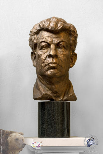 Чернов Юрий Львович. Автопортрет. Бронза. Авторское собрание.