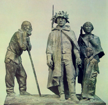Переяславец Михаил Владимирович. Белоруссия. 1941 год. Бронза. 67х70х40. 1981. Местонахождение скульптуры неизвестно.