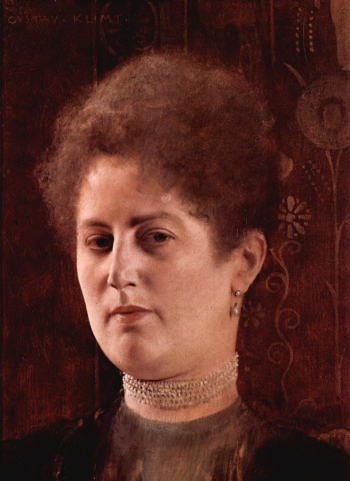 Густав Климт. Женский портрет. Холст, масло. 30х23. 1894. Венский музей.