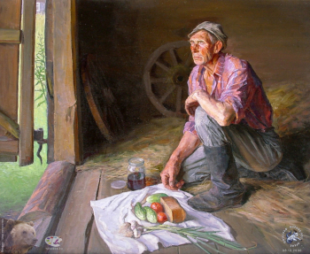 Августовский полдень. Из серии `Мужики`.