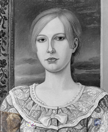 Левшунова-Тамбовкина Нелли Яковлевна. Портрет Наты. Холст, масло. 1979. Собрание семьи художницы.