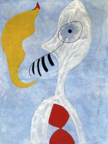 Жоан Миро-и-Ферра. Голова курильщика. Холст, масло. 1925. Музей искусства и дизайна префектуры Тояма.