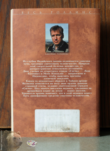 Печать Иуды. Задняя обложка книги