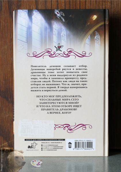 Тёмный отбор. Невеста демона. Задняя обложка книги