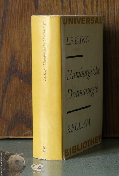 Hamburgische Dramaturgie. Корешок книги