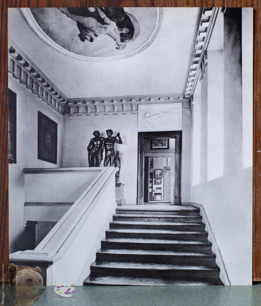 Weimar. Klassiker-Stätten im Bild. Treppenaufgang im Wohnhaus