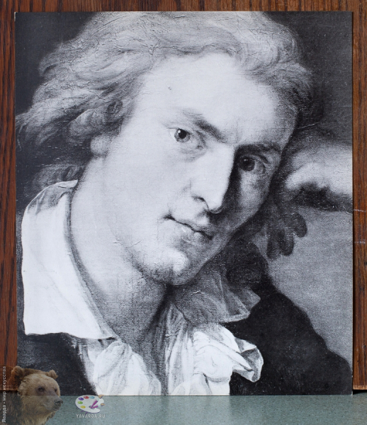 Weimar. Klassiker-Stätten im Bild. Friedrich Schiller. Nach dem Ölgemälde von Anton Graff, 1786.